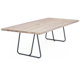 Esstisch | Esstisch | Anna White Wash aus Eiche, lackiert auf Metallbeinen - 160cm x 90cm von LIVING online kaufen bei LIVINGforme.