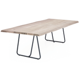 Esstisch | Esstisch | Anna White Wash aus Eiche, lackiert auf Metallbeinen - 160cm x 90cm von LIVING online kaufen bei LIVINGforme.