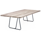 Esstisch | Esstisch | Anna White Wash aus Eiche, lackiert auf Metallbeinen - 160cm x 90cm von LIVING online kaufen bei LIVINGforme.