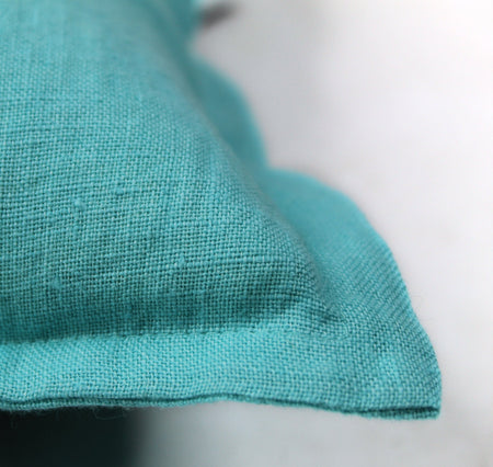 Kissenbezug | Kissenhülle | Linen in aquablue -  von LIVING online kaufen bei LIVINGforme.