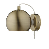 Wandleuchte | Wandleuchte | "Ball" - Brass von Frandsen online kaufen bei LIVINGforme.