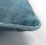 Kissenbezug | Kissenhülle Velours Bluegrey - von LIVING online kaufen bei LIVINGforme.