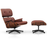 Sessel | Sessel | Lounge Chair - Santos Palisander mit Sternfuß poliert - Seiten schwarz - Leder 93 Brandy von Vitra online kaufen bei LIVINGforme.