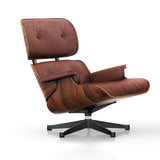 Sessel | Sessel | Lounge Chair - Santos Palisander mit Sternfuß poliert - Seiten schwarz - Leder 93 Brandy von Vitra online kaufen bei LIVINGforme.