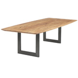 Esstisch | Esstisch | Ella Vintage aus Eiche, geölt auf Metallbeinen - 160cm x 90cm von LIVING online kaufen bei LIVINGforme.