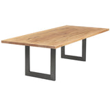 Esstisch | Esstisch | Ella Vintage aus Eiche, geölt auf Metallbeinen - 160cm x 90cm von LIVING online kaufen bei LIVINGforme.