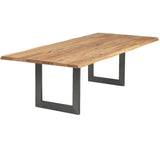 Esstisch | Esstisch | Ella Vintage aus Eiche, geölt auf Metallbeinen - 160cm x 90cm von LIVING online kaufen bei LIVINGforme.