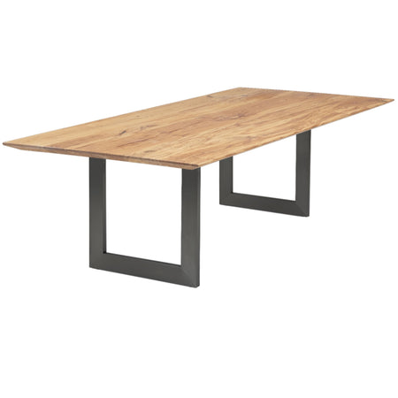 Esstisch | Esstisch | Ella Vintage aus Eiche, geölt auf Metallbeinen -  von LIVING online kaufen bei LIVINGforme.
