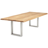 Esstisch | Esstisch | Liam aus Eiche, geölt auf Metallbeinen - 160cm x 90cm von LIVING online kaufen bei LIVINGforme.
