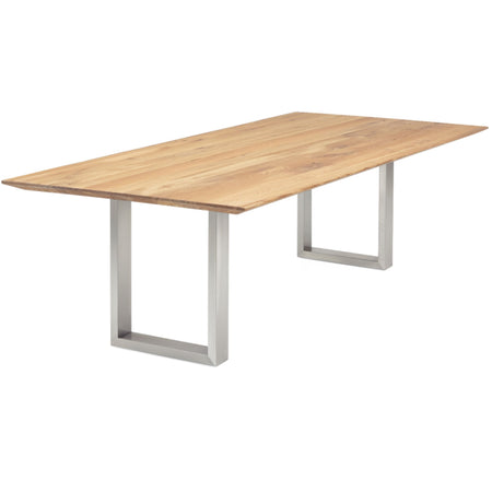 Esstisch | Esstisch | Liam aus Eiche, geölt auf Metallbeinen - 160cm x 90cm von LIVING online kaufen bei LIVINGforme.
