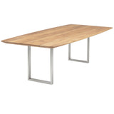 Esstisch | Esstisch | Lara aus Eiche, geölt auf Metallbeinen - 160cm x 90cm von LIVING online kaufen bei LIVINGforme.