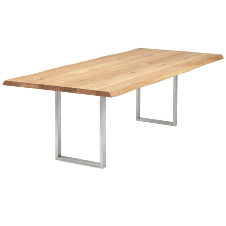 Esstisch | Esstisch | Lara aus Eiche, geölt auf Metallbeinen - 160cm x 90cm von LIVING online kaufen bei LIVINGforme.