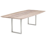 Esstisch | Esstisch | Lara White Grey aus Eiche, lackiert auf Metallbeinen - 160cm x 90cm von LIVING online kaufen bei LIVINGforme.