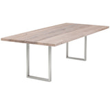 Esstisch | Esstisch | Lara White Grey aus Eiche, lackiert auf Metallbeinen - 160cm x 90cm von LIVING online kaufen bei LIVINGforme.