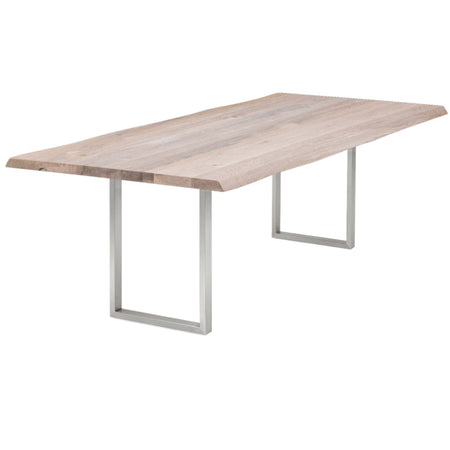 Esstisch | Esstisch | Lara White Grey aus Eiche, lackiert auf Metallbeinen - 160cm x 90cm von LIVING online kaufen bei LIVINGforme.