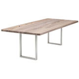 Esstisch | Esstisch | Lara White Grey aus Eiche, lackiert auf Metallbeinen - 160cm x 90cm von LIVING online kaufen bei LIVINGforme.