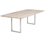 Esstisch | Esstisch | Lara White Wash aus Eiche, lackiert auf Metallbeinen - 160cm x 90cm von LIVING online kaufen bei LIVINGforme.