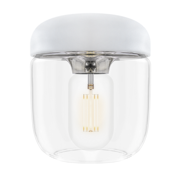 Pendelleuchte | UMAGE | "Acorn" Leuchte – White Polished Steel - von UMAGE online kaufen bei LIVINGforme.