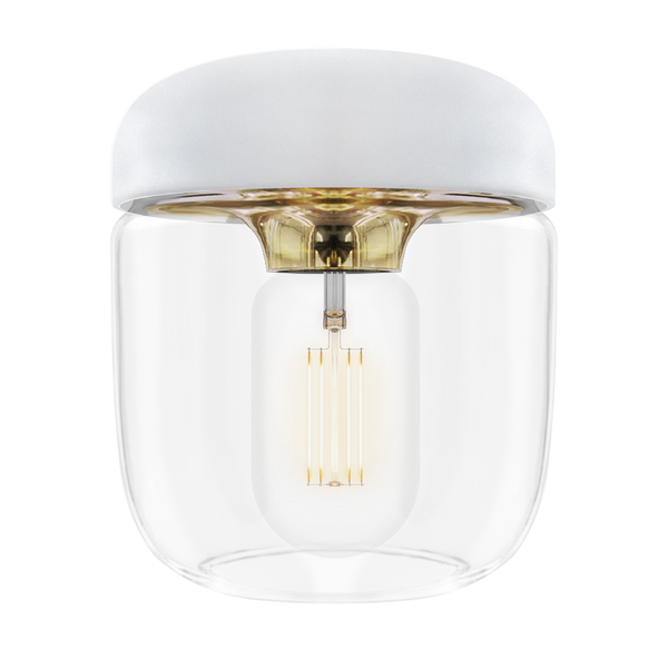 Pendelleuchte | UMAGE | "Acorn" Leuchte – White Polished Brass - von UMAGE online kaufen bei LIVINGforme.