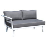 Lounge | Outdoor Ecklounge Miami, Aluminium - weiß, grau -  von LIVING online kaufen bei LIVINGforme.