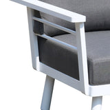 Lounge | Outdoor Ecklounge Miami, Aluminium - weiß, grau -  von LIVING online kaufen bei LIVINGforme.