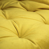 Stuhl | Dreh-Stuhl - Esszimmerstuhl | "Velvet Fleurs" – Gelb -  von LIVING online kaufen bei LIVINGforme.