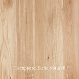 Esstisch | Esstisch | Lara Natural aus Eiche auf Metallbeinen -  von LIVING online kaufen bei LIVINGforme.