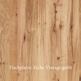 Esstisch | Esstisch | Ella Vintage aus Eiche, geölt auf Metallbeinen -  von LIVING online kaufen bei LIVINGforme.