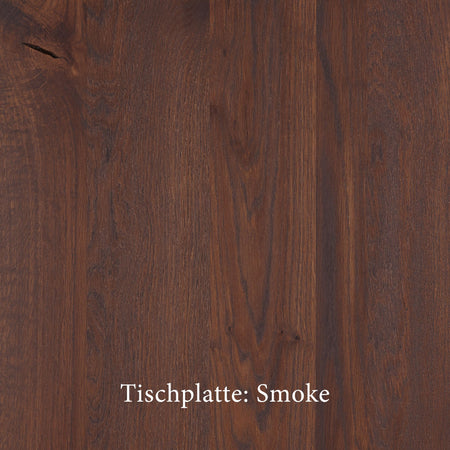 Esstisch | Esstisch | Anna Smoke aus Eiche, lackiert auf Metallbeinen - 160cm x 90cm von LIVING online kaufen bei LIVINGforme.
