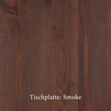 Esstisch | Esstisch | Anna Smoke aus Eiche, lackiert auf Metallbeinen -  von LIVING online kaufen bei LIVINGforme.