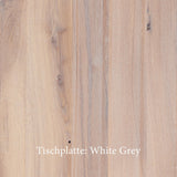 Esstisch | Esstisch | Lara White Grey aus Eiche, lackiert auf Metallbeinen -  von LIVING online kaufen bei LIVINGforme.