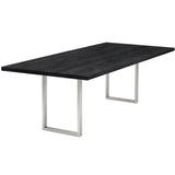 Esstisch | Esstisch | Lara Onyx aus Eiche, lackiert auf Metallbeinen - 160cm x 90cm von LIVING online kaufen bei LIVINGforme.