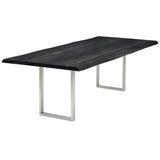 Esstisch | Esstisch | Lara Onyx aus Eiche, lackiert auf Metallbeinen - 160cm x 90cm von LIVING online kaufen bei LIVINGforme.