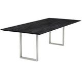 Esstisch | Esstisch | Lara Onyx aus Eiche, lackiert auf Metallbeinen - 160cm x 100cm von LIVING online kaufen bei LIVINGforme.