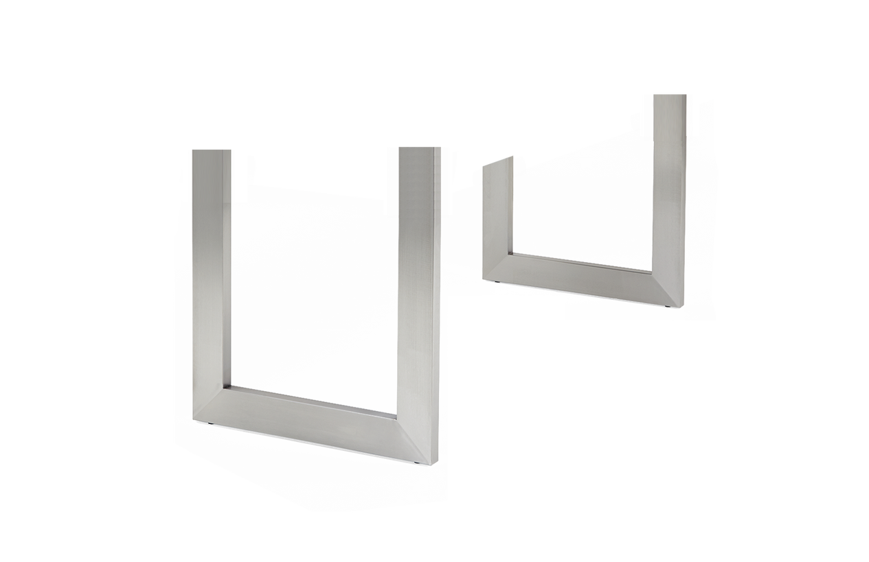 | Tischbein - Bein U-Wide | Material: Stahl | Farbe: silber von LIVING online kaufen bei LIVINGforme.