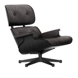 Sessel | Sessel | Lounge Chair - Esche schwarz mit Sternfuß schwarz beschichtet - Leder 68 Chocolate von Vitra online kaufen bei LIVINGforme.