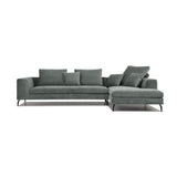 Ecksofa | Ecksofa | "Milano" – grau - Rechts von LIVING online kaufen bei LIVINGforme.