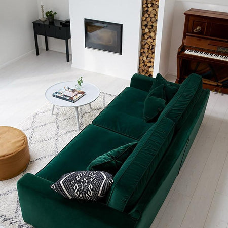 Einzelsofa | Big Sofa | Richard - Malibu Velvet Gray von LIVING online kaufen bei LIVINGforme.