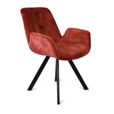 Stuhl | Samt-Armlehnstuhl | Coco in Rot -  von LIVING online kaufen bei LIVINGforme.
