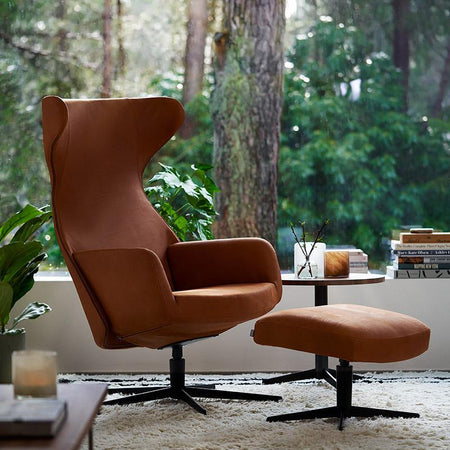 Sessel | Sessel | Morosa mit Leder in Cognac -  von LIVING online kaufen bei LIVINGforme.