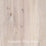 Esstisch | Esstisch | Anna White Wash aus Eiche, lackiert auf Metallbeinen -  von LIVING online kaufen bei LIVINGforme.