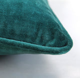 Kissenbezug | Kissenhülle Velours | turquoise -  von LIVING online kaufen bei LIVINGforme.