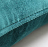 Kissenbezug | Kissenhülle Velours | turquoise -  von LIVING online kaufen bei LIVINGforme.