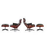 Sessel | Sessel | Lounge Chair - Santos Palisander mit Sternfuß poliert - Seiten schwarz -  von Vitra online kaufen bei LIVINGforme.